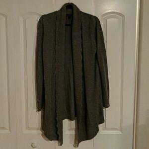Banana republic long grey drape sweater